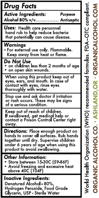 Drug Facts Lablel (Oac Hand Rub Drug Facts)